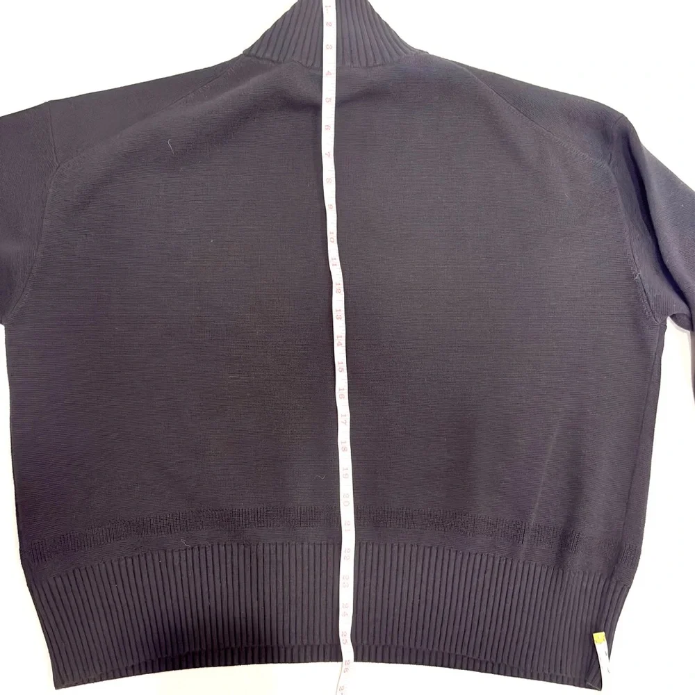 P. S. Paul Smith Men's Black Quarter-Zip Sweater S-M